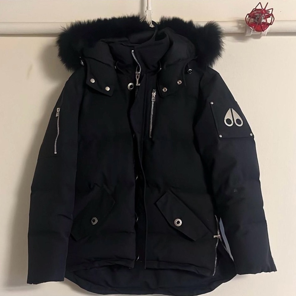 Women's Black Fur-Trimmed Jacket